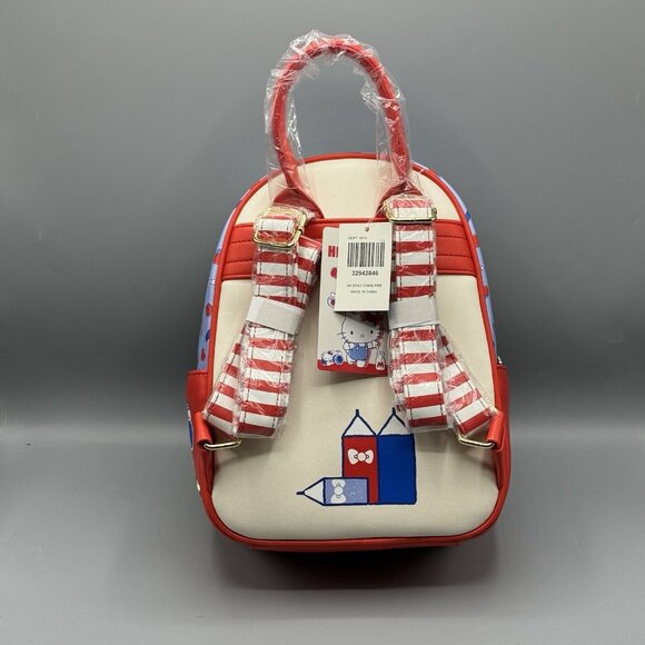 Her Universe Sanrio Hello Kitty Birthday Apple Mini Backpack NEW - Picture 3 of 7